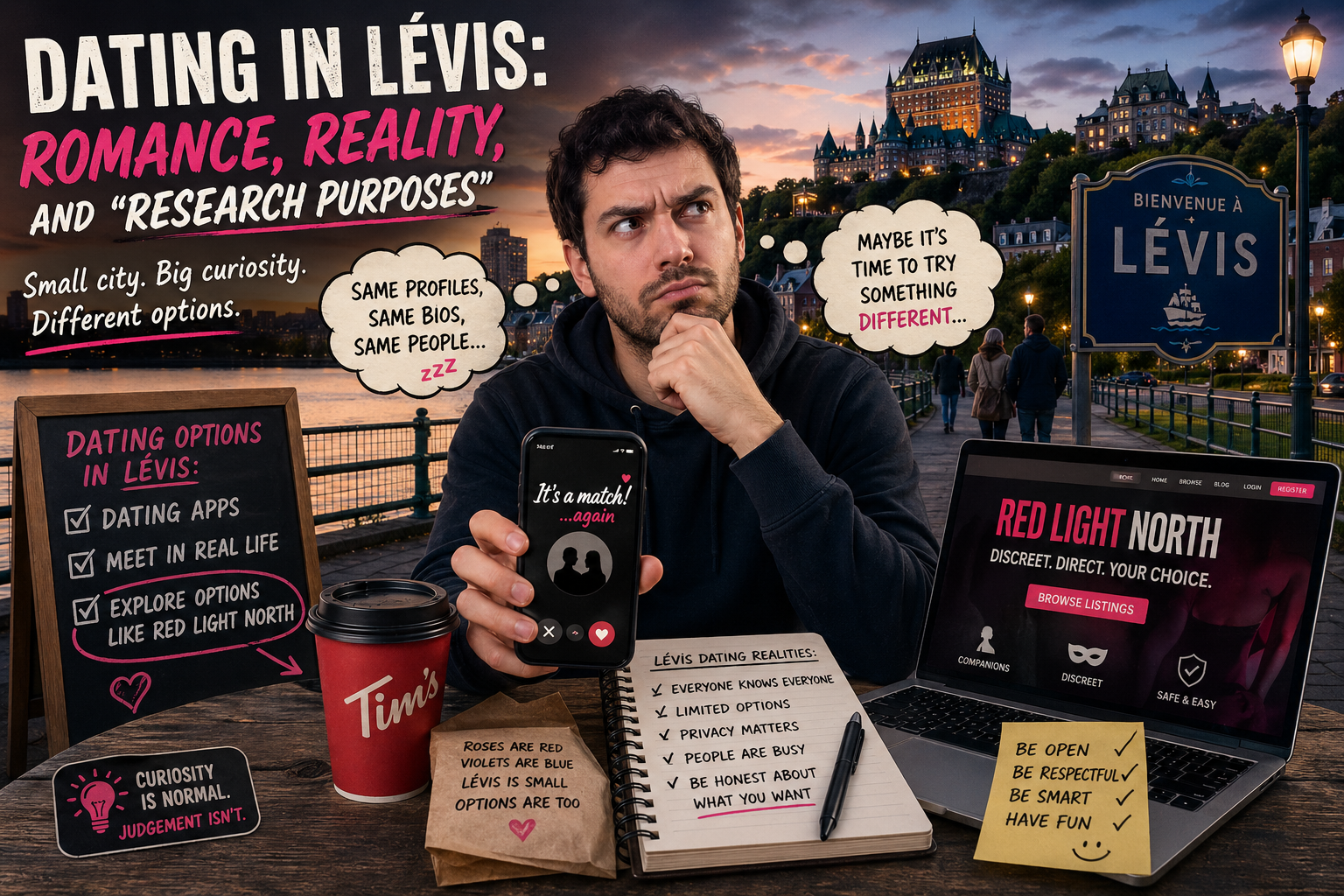 Dating in Lévis: Romance, Reality, and “Research Purposes”